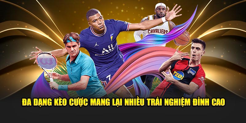 Đa dạng kèo cược mang lại nhiều trải nghiệm đỉnh cao