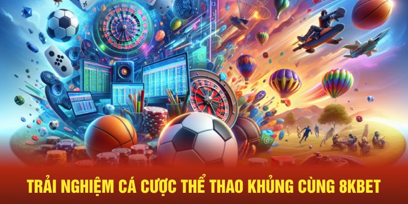 Trải nghiệm cá cược thể thao khủng cùng 8kbet